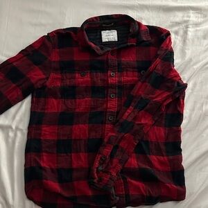 Denim & Flower Red and Black Checkered Men's Shirt
